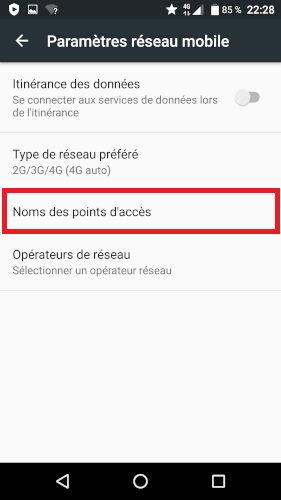 Comment configurer internet avec les données mobiles ?